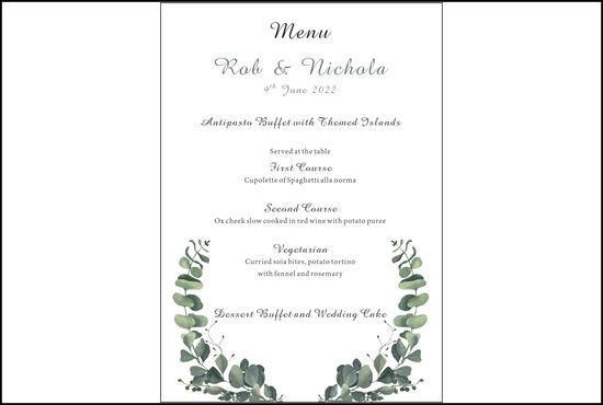 Menu personalizzati