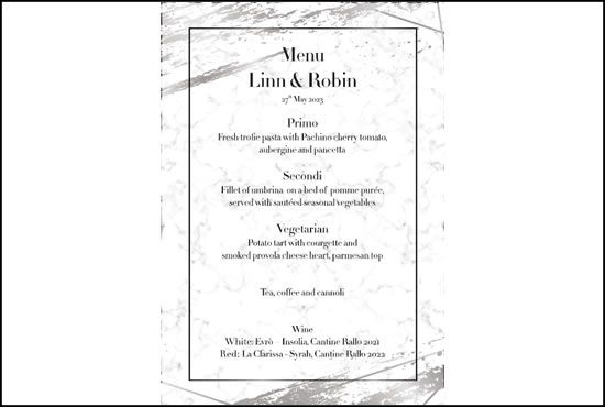 Menu personalizzati